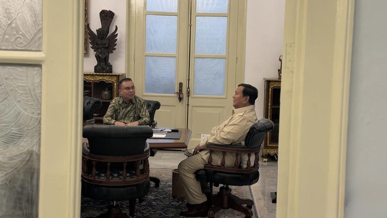 Bahas Isu Strategis, Prabowo Kembali Bertemu Dasco di Istana