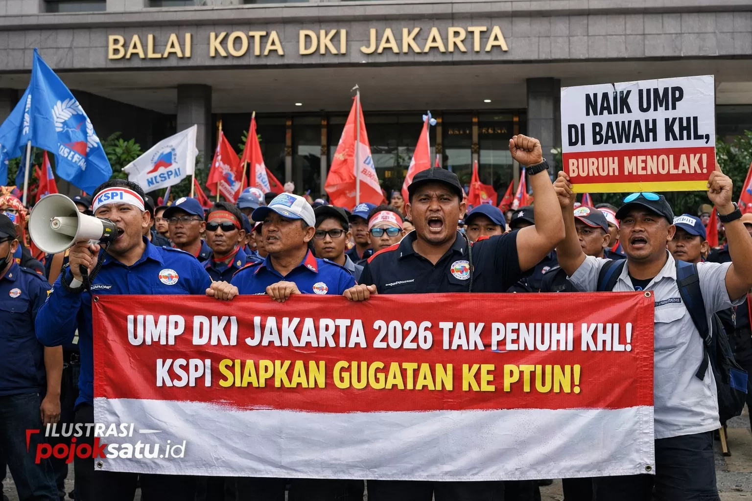Serikat Buruh Akan Gugat Penetapan UMP DKI Jakarta 2026 ke PTUN