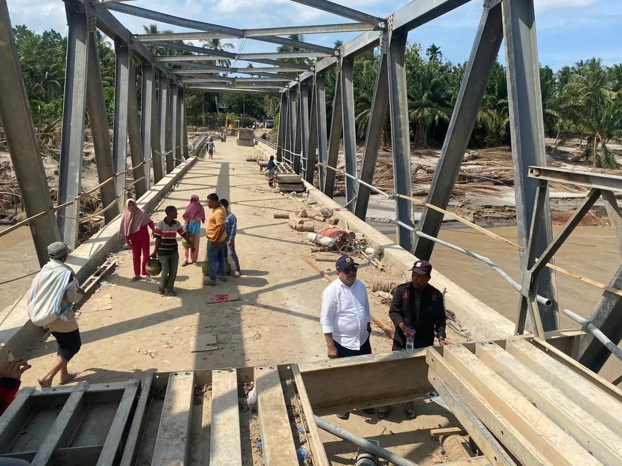 Sebanyak 10 Jembatan Bailey di Sumatra Selesai Dibangun