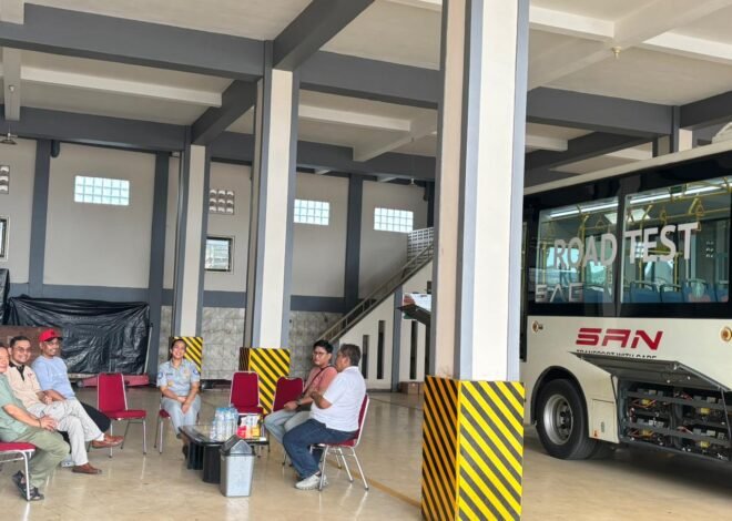 Dukung Transportasi Ramah Lingkungan dan Berkeselamatan, Kakanwil Jasa Raharja Bengkulu Jajal Bus Listrik PO SAN