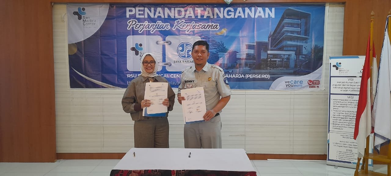Jasa Raharja Karawang  Bersama RS San Medical Center Lakukan Kerjasama, Perluas Jaringan Penanganan Korban Kecelakaan Lalu Lintas
