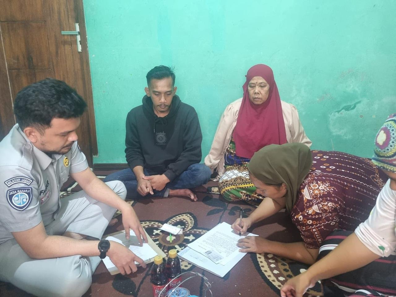 Jasa Raharja Sukabumi Lakukan Survey TKP dan Verifikasi Ahli Waris Korban Laka Lantas di Kebonpedes