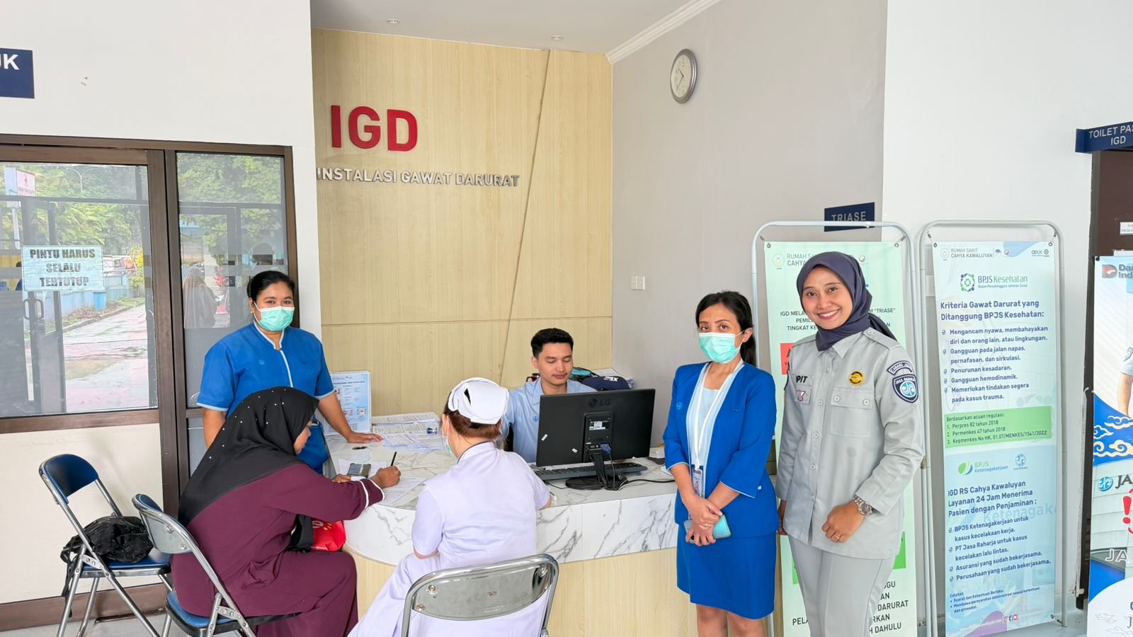 Perkuat Ekosistem Pelayanan, Jasa Raharja Kanwil Jawa Barat Monitoring Korban KLL di Rumah Sakit Cahya Kawaluyan