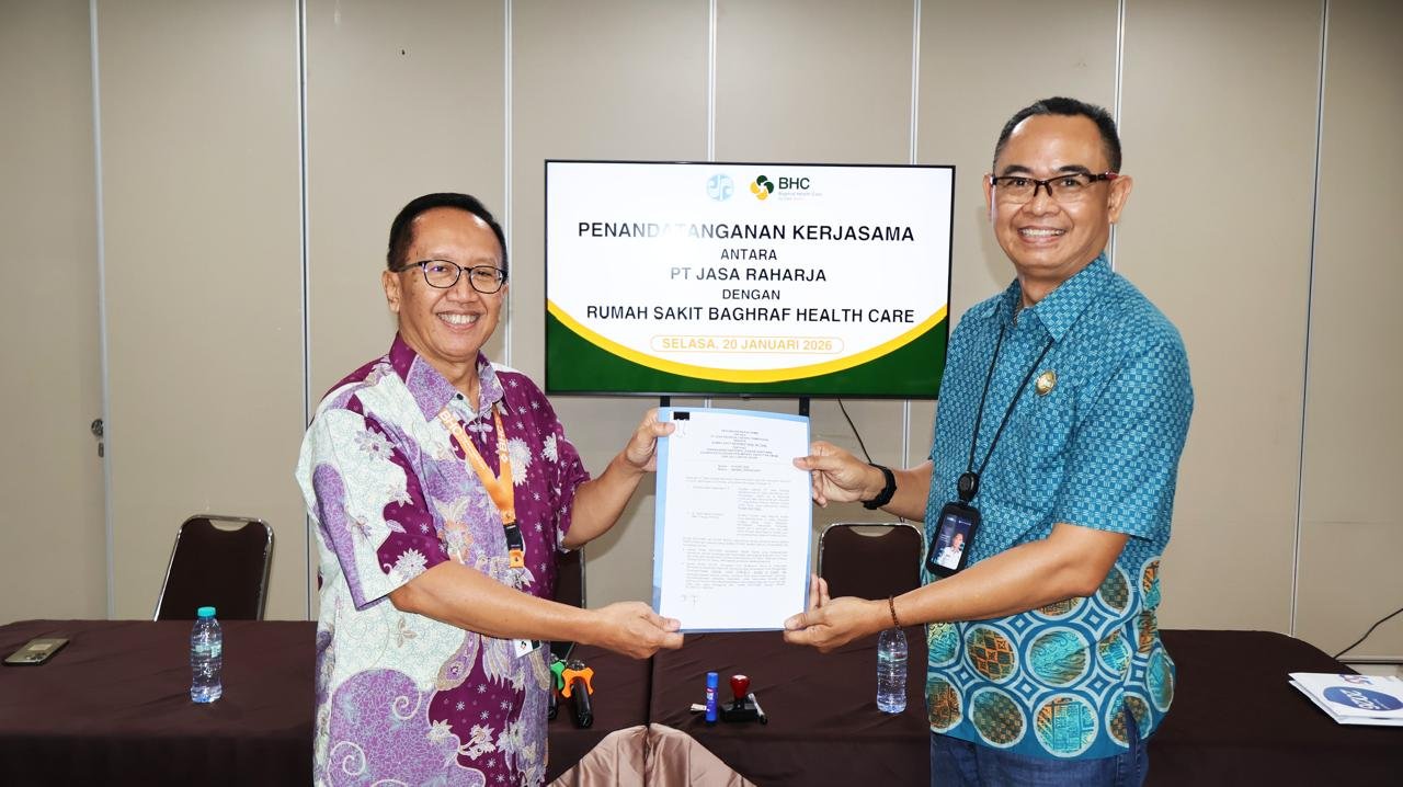 Jasa Raharja Cabang Pamekasan Teken MoU dengan RS Baghraf Health Care Sumenep