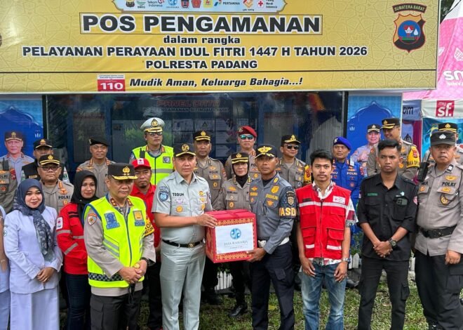 Jasa Raharja Sumatera Barat Laksanakan Aksi Simpatik di Sejumlah Pos PAM Lebaran 1447 H