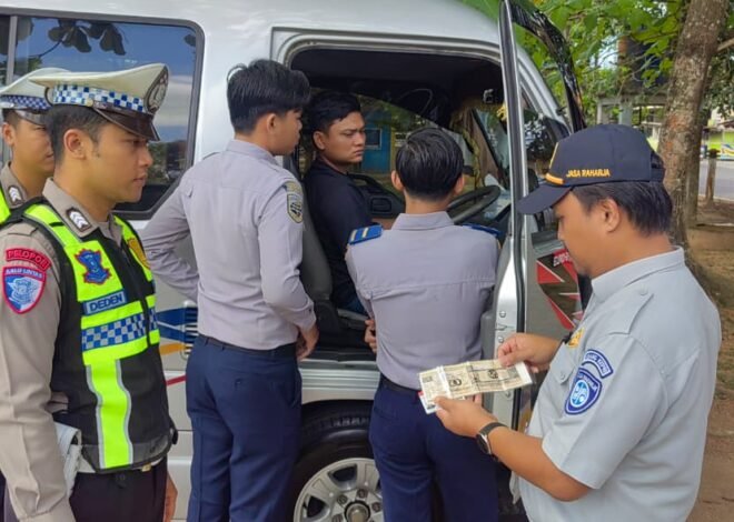 Jasa Raharja bersama Mitra FKLL Laksanakan Ramp Check Kendaraan Umum di Wilayah Kota Tanjungpinang