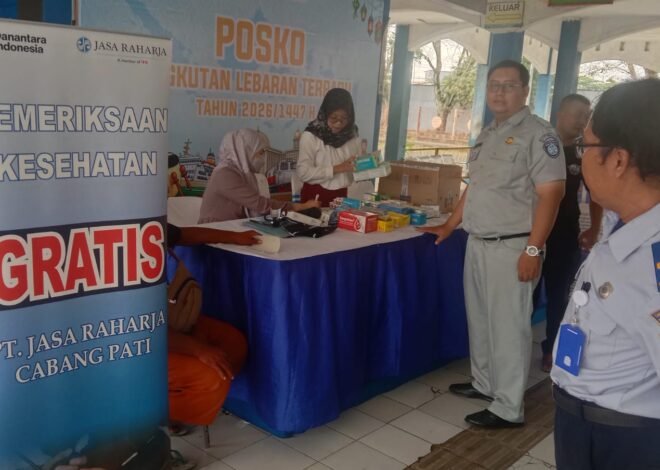Pastikan Mudik Aman, Jasa Raharja Pati Gelar Pengobatan Gratis di Terminal Kudus