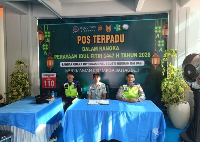 Jasa Raharja Bali Hadir di Pos Terpadu Bandara Ngurah Rai, Dukung Kelancaran dan Keselamatan Idulfitri 1447 H