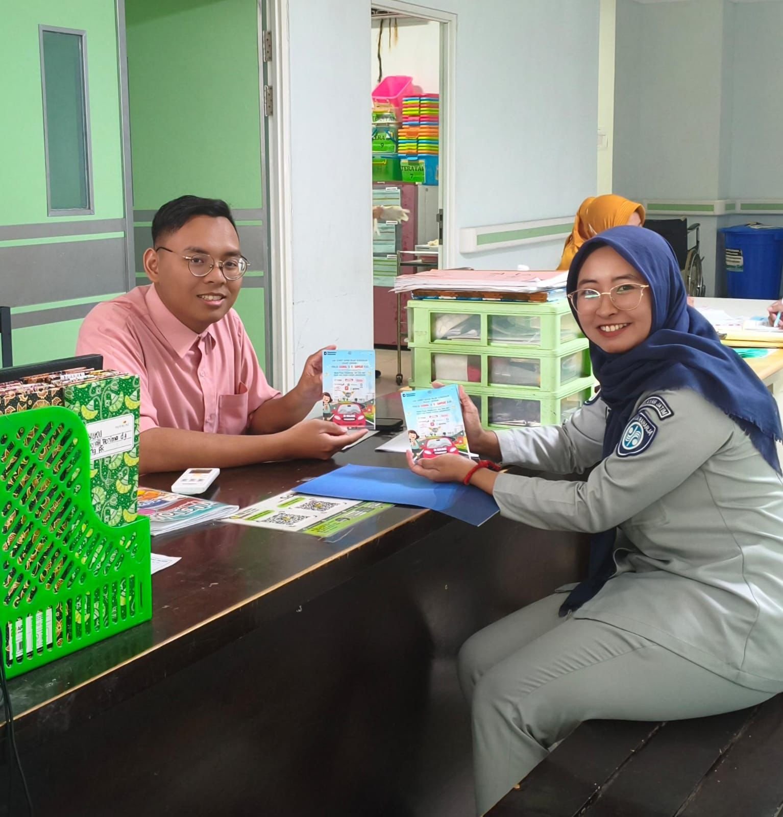 Jasa Raharja Cabang Malang Sosialisasikan Pembayaran Pajak Kendaraan via E-Channel di RS Prasetya Husada