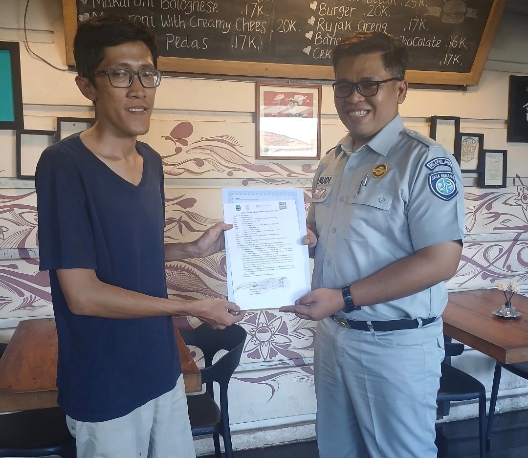 Optimalisasi Pendapatan, Penanggung Jawab Samsat Ciamis Jalin Kerja Sama Merchant dengan Moms Kitchen