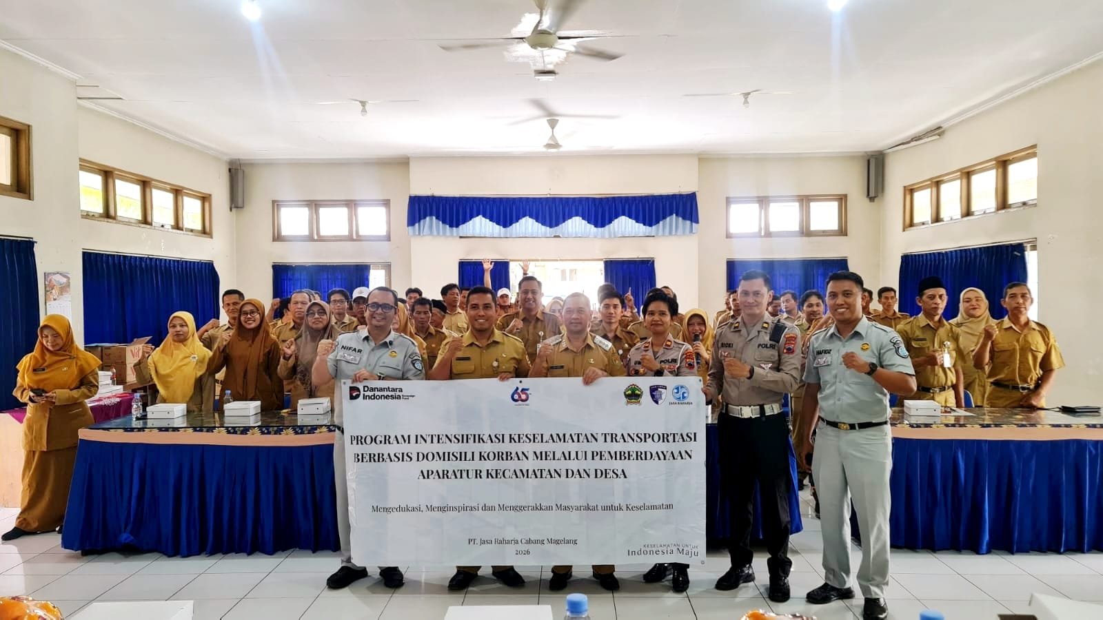 Jasa Raharja Cabang Magelang Laksanakan Program Intensifikasi Keselamatan Transportasi Berbasis Domisili Korban di Kecamatan Secang Kabupaten Magelang