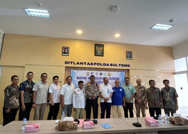 Jasa Raharja Sulawesi Tengah Turut Hadir Dalam Rapat FLLAJ di Ditlantas Polda Sulteng