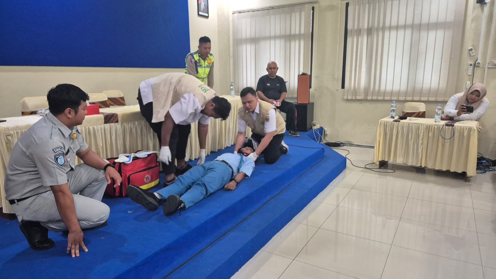 Tekan Fatalitas di Jalur Rawan, Jasa Raharja Bekali Siswa SMKN 1 Purwodadi Kemampuan PPGD