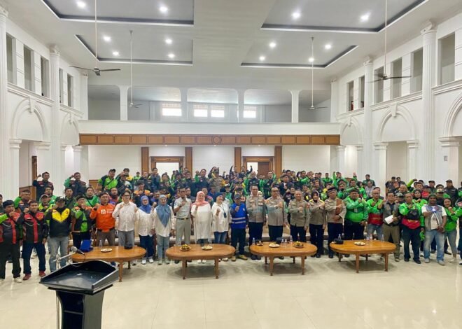 Jasa Raharja Cabang Sukabumi Hadiri Halal Bihalal dan Silaturahmi Ojol Sukabumi Ngahiji 2026, Perkuat Sinergi dan Kamtibmas