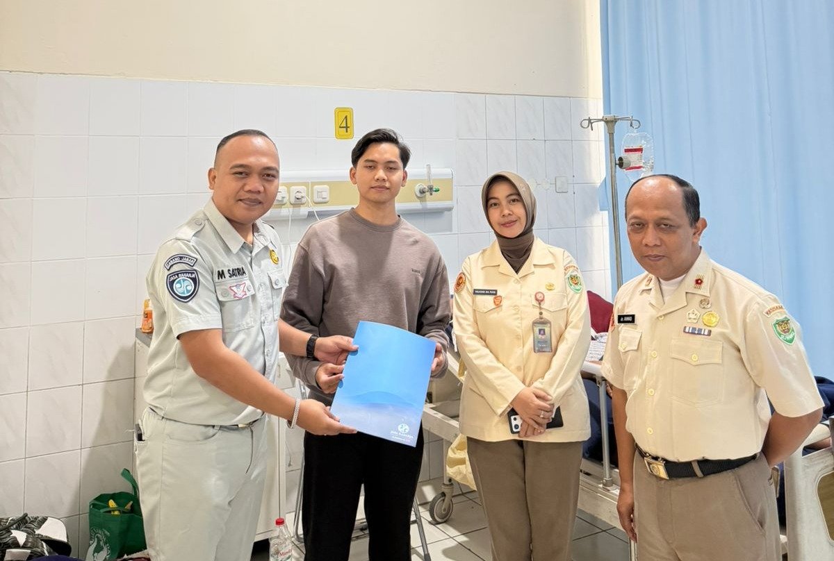 Jasa Raharja Jawa Barat Gerak Cepat Lakukan Survei TKP dan Serahkan Surat Jaminan Korban Kecelakaan di Cimahi