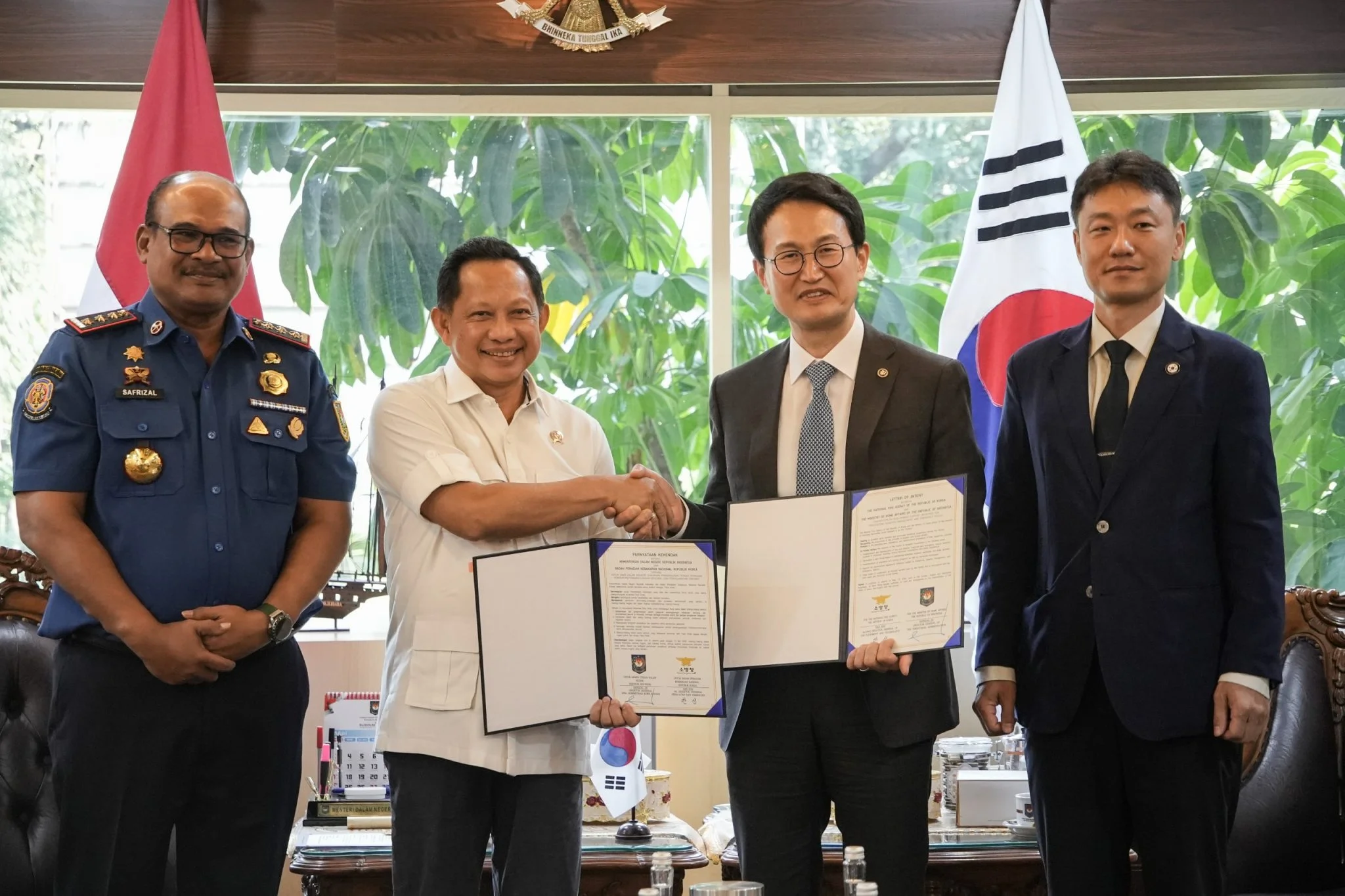 Kemendagri Perluas Pengembangan Fitur Layanan 112 dengan Dukungan Korea National Fire Agency