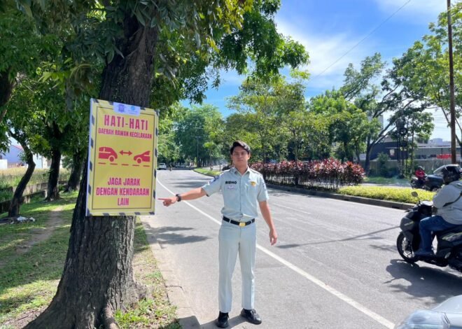 Jasa Raharja Pasang Spanduk Keselamatan di Sejumlah Kecamatan, Ingatkan Pengguna Jalan Waspada Laka
