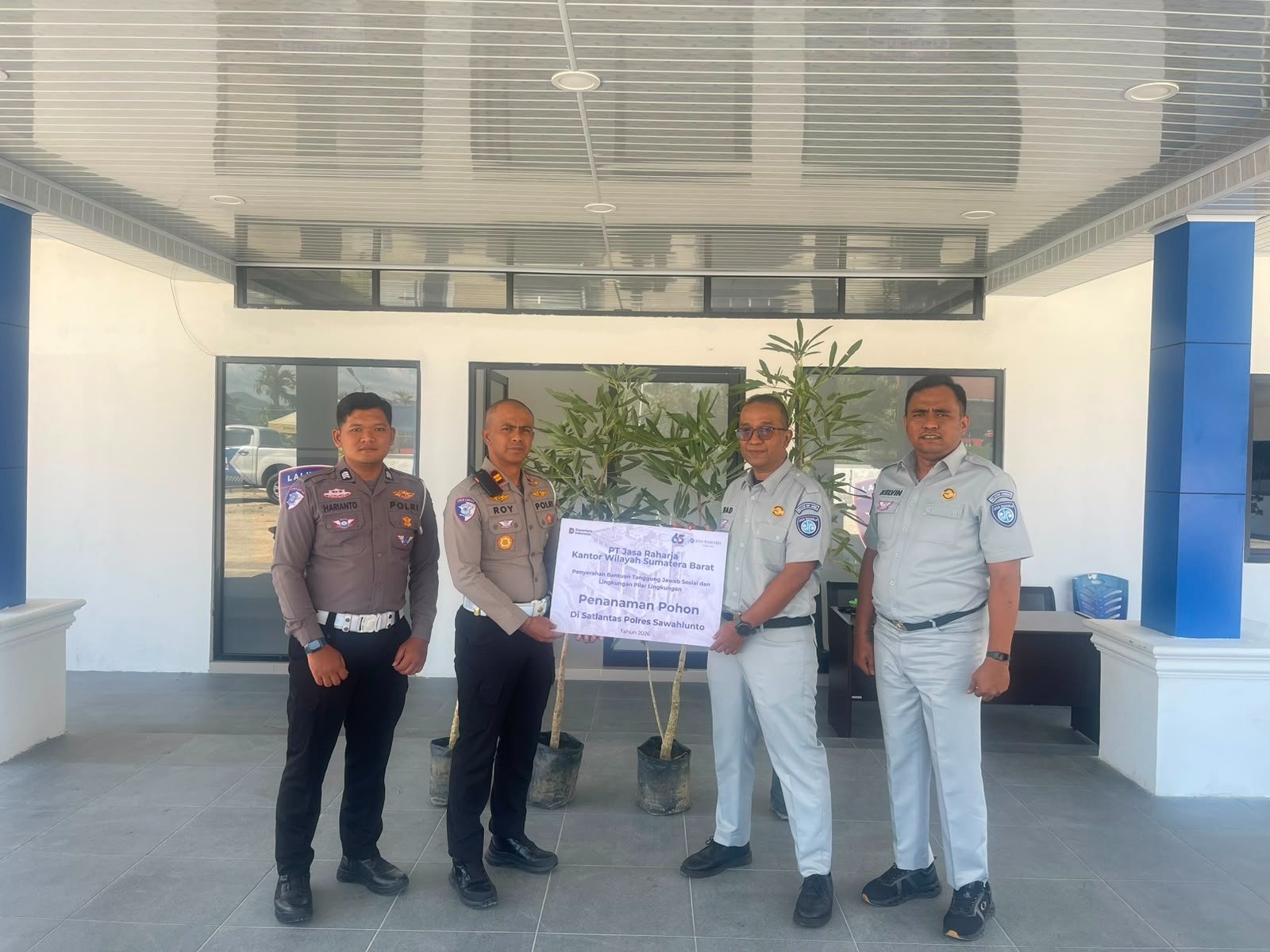 Jasa Raharja dan Satlantas Sawahlunto Gelar Penanaman Pohon, Wujudkan Kepedulian terhadap Lingkungan dan Keselamatan Berkelanjutan