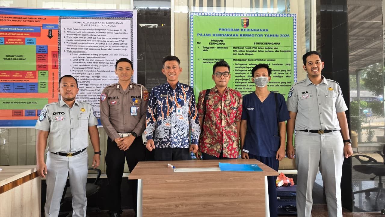 Peduli Keselamatan, Jasa Raharja Gelar Pengobatan Gratis untuk Wajib Pajak di Samsat Mesuji