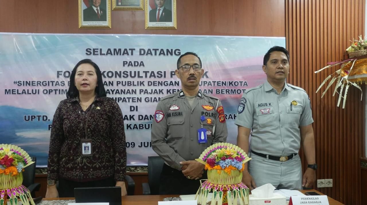 Perkuat Pelayanan Publik, Jasa Raharja Hadiri Forum Konsultasi Publik di Samsat Gianyar