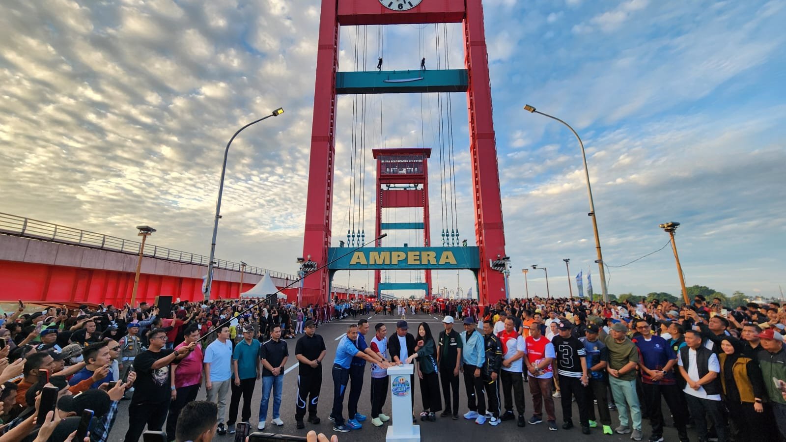 Dukung Budaya Hidup Sehat dan Keselamatan Berkendara, Kepala Jasa Raharja Sumsel Hadiri Launching Car Free Day Palembang