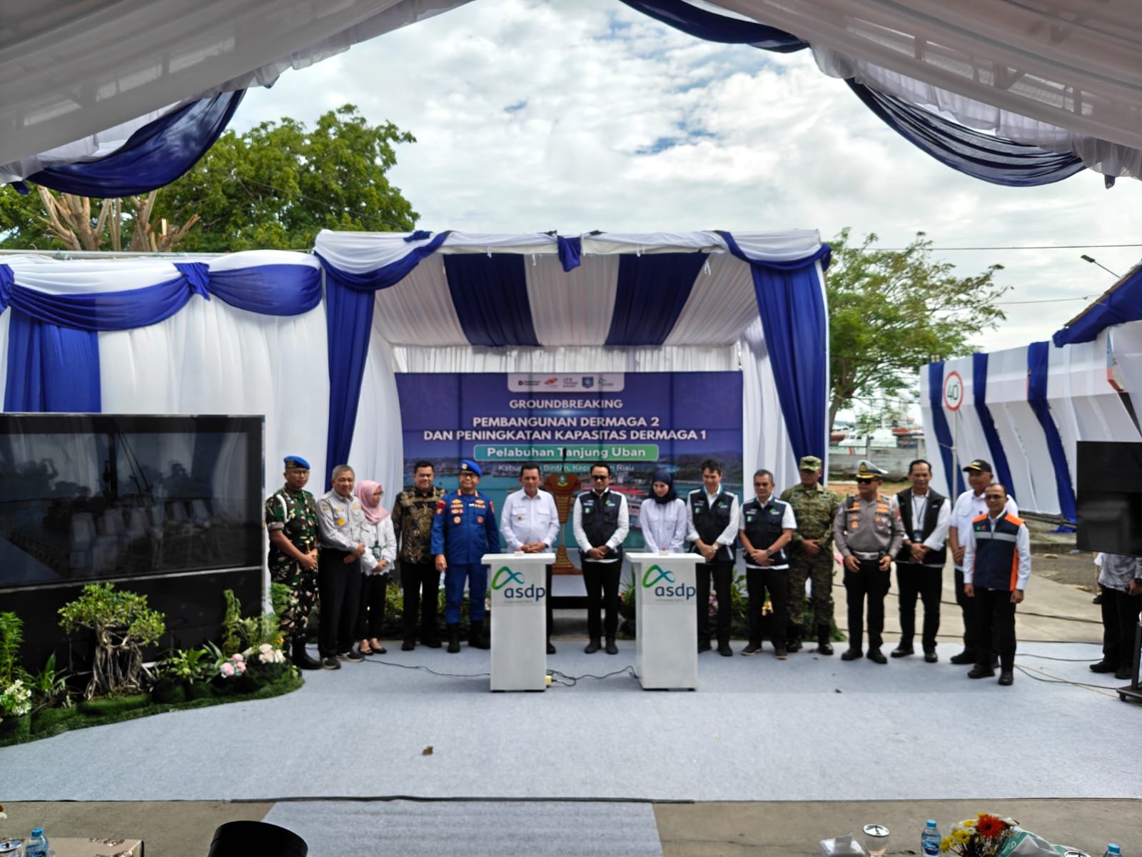 Sinergi Membangun Konektivitas Kepri, Jasa Raharja Hadiri Groundbreaking Dermaga Alternatif Tanjung Uban