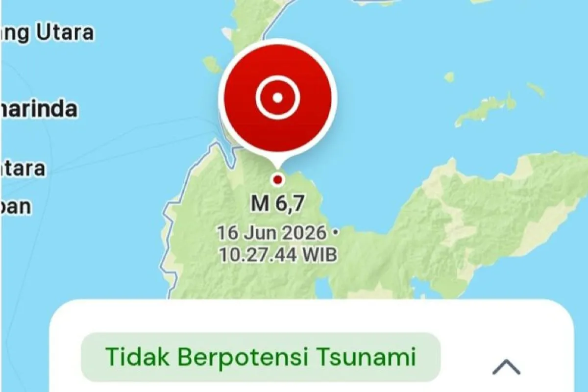 Palu Diterjang Gempa Tektonik Daratan Magnitudo 6,7