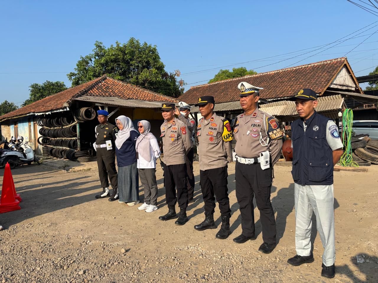Jasa Raharja Purwakarta Dukung Operasi Pemeriksaan Pajak Kendaraan Bermotor di Cibogo Subang