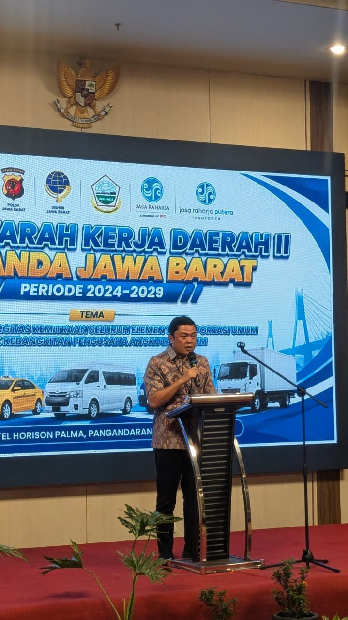 Jasa Raharja Kanwil Utama Jawa Barat Hadiri Mukerda II Organda Jawa Barat, Perkuat Sinergi Kebangkitan Angkutan Umum Berkeselamatan