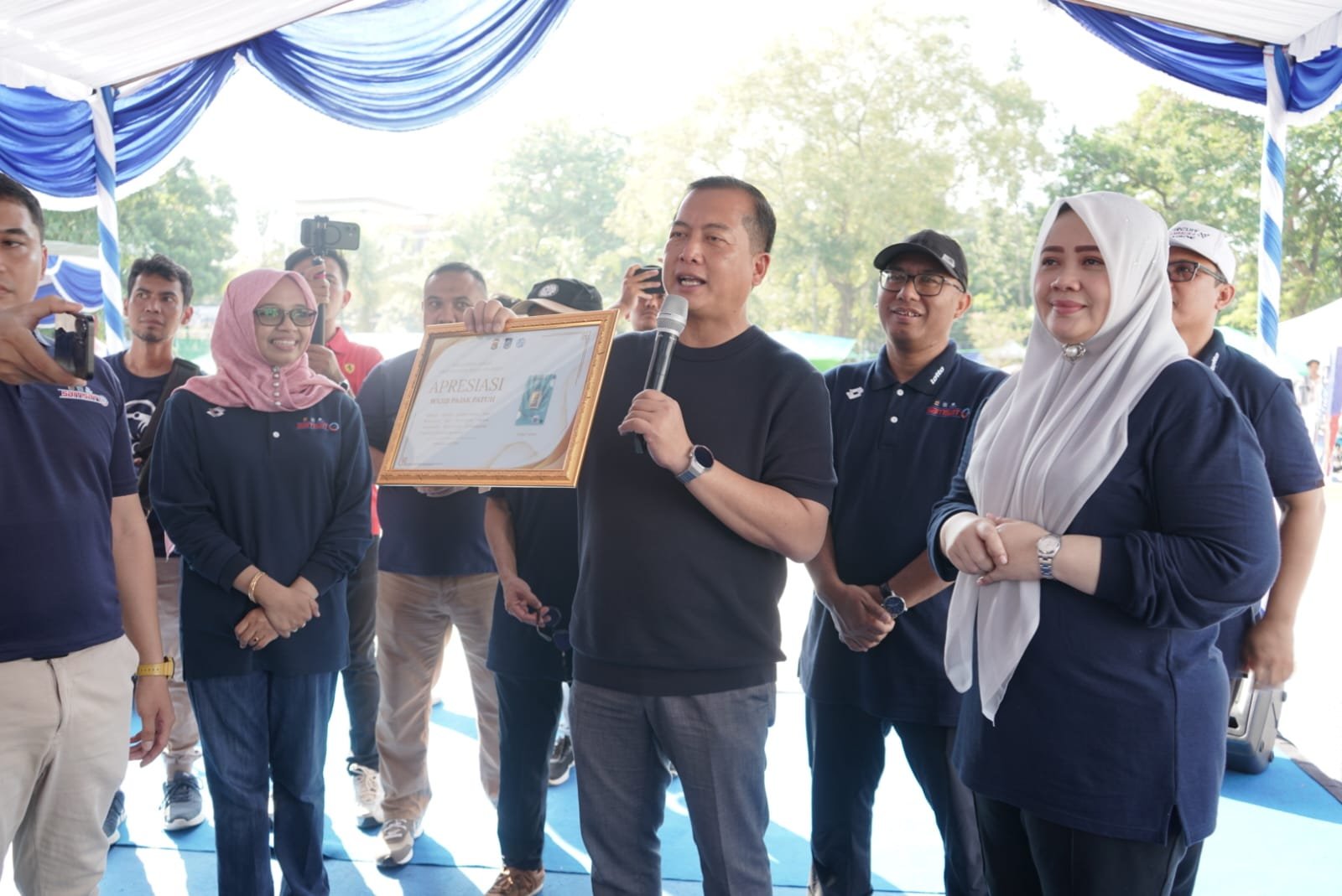 Jasa Raharja NTB bersama Tim Pembina Samsat Provinsi NTB Gelar Undian Emas Apresiasi Wajib Pajak Patuh