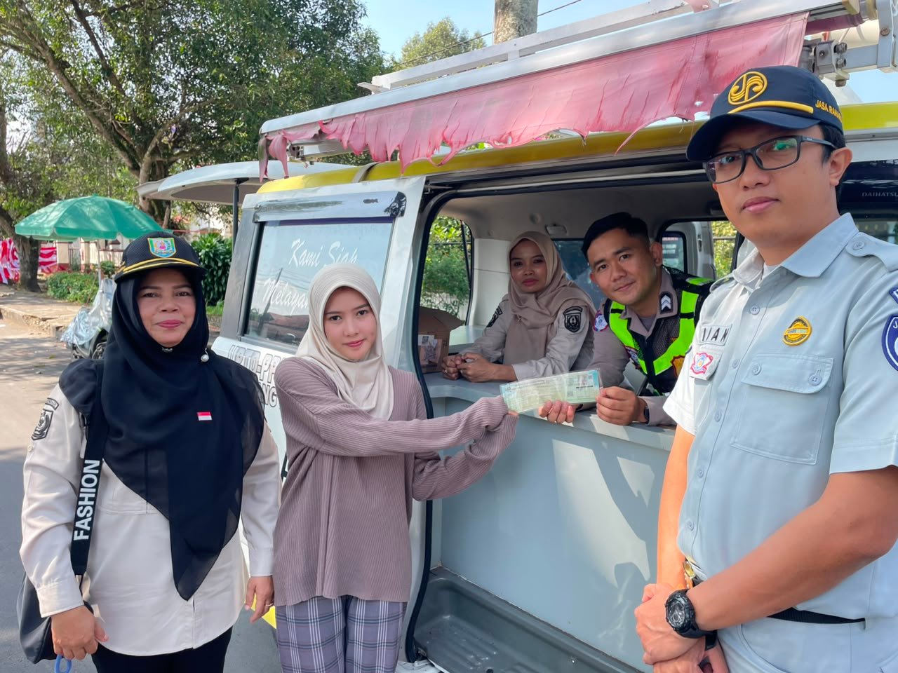Jasa Raharja Bersama Tim Pembina Samsat Rejang Lebong Gencarkan Sosialisasi Kepatuhan Pajak Kendaraan Bermotor