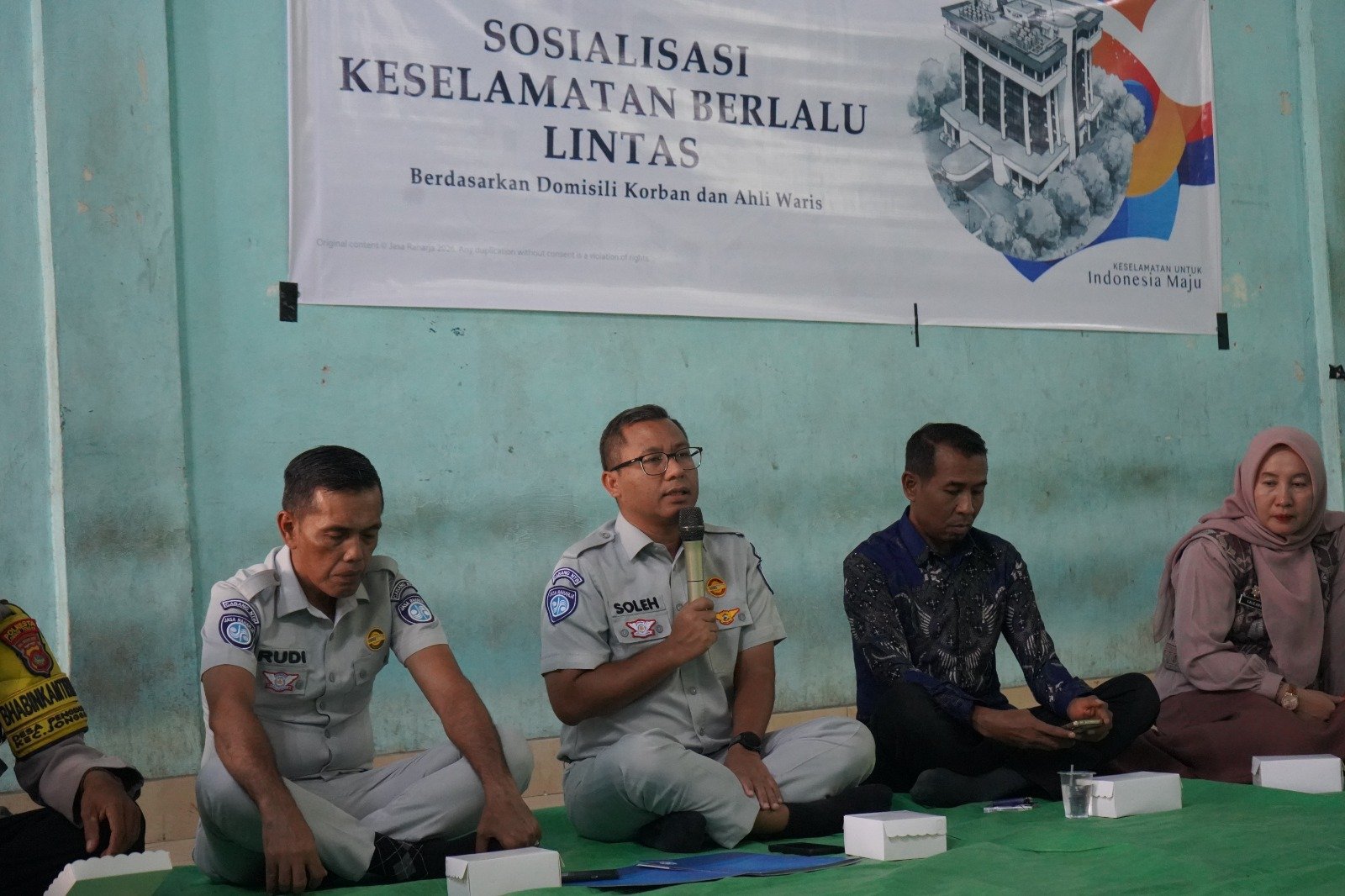 Jasa Raharja NTB Perkuat Edukasi Perlindungan Korban Laka Lantas di Kecamatan Jonggat