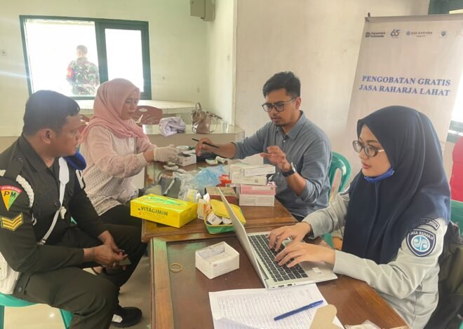 Jasa Raharja Lahat Luncurkan Cek Kesehatan Gratis Di Yonif 141/AYJP
