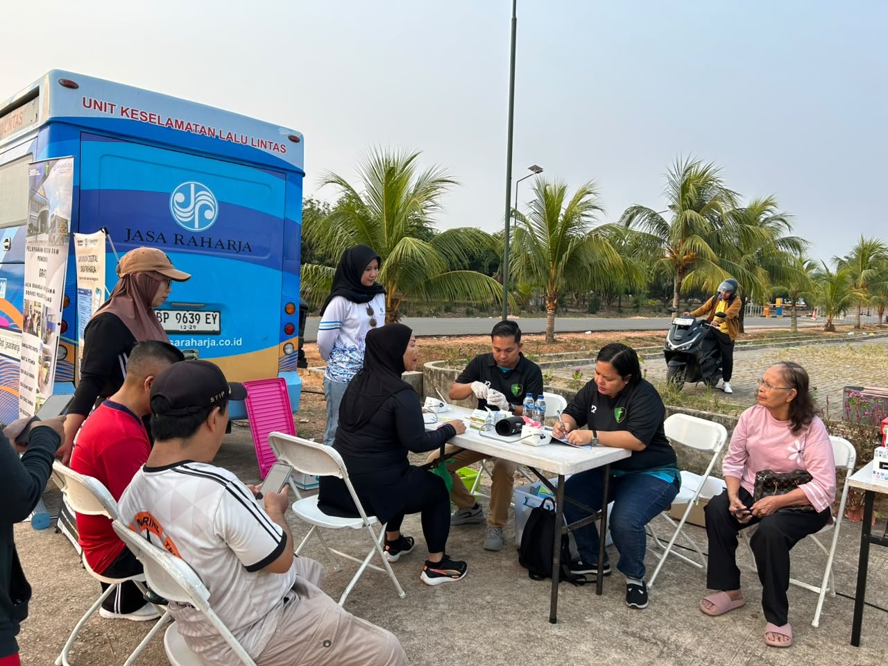Tekan Kecelakaan Basis Domisili Korban, Jasa Raharja Kanwil Kepri Gelar Program Safety Campaign On The Road Wilayah Nongsa di Kawasan MTC