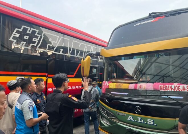 Perkuat Keselamatan Angkutan Umum, Jasa Raharja Bersama Dishub dan BPTD Gelar Ramp Check