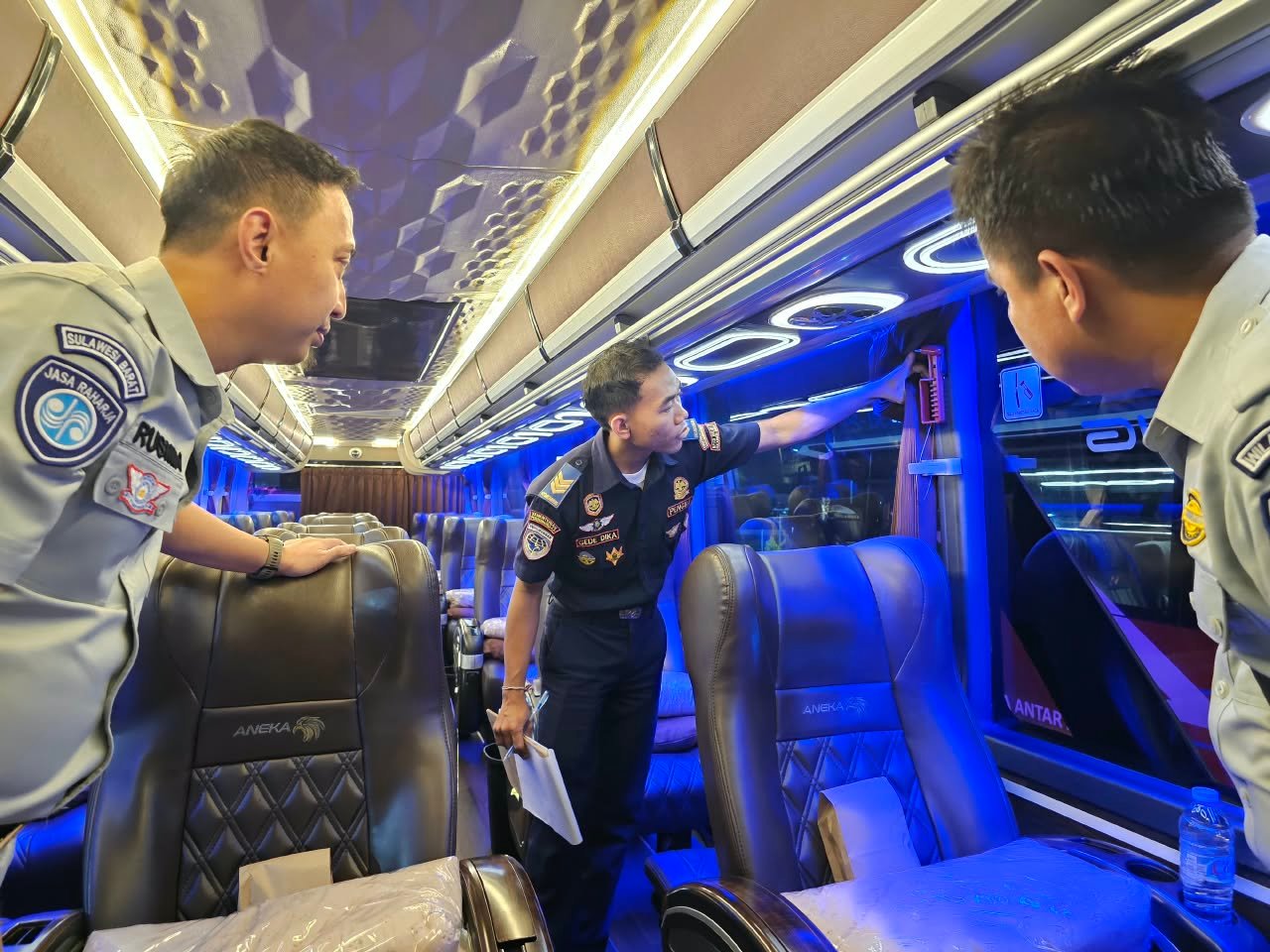 Jasa Raharja Cabang Mamuju Bersama Stakeholder Laksanakan Rampcheck dan Pelayanan Kesehatan Gratis di Terminal Tipe A Simbuang