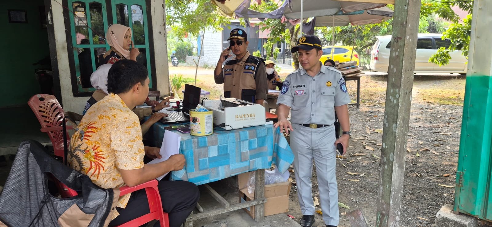 Jasa Raharja Dukung Pelayanan Samsat Keliling di Desa Lanona, Kabupaten Morowali